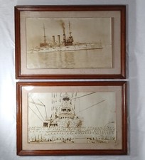 Antique 1907 1908 USS Ohio Battleship, Full Crew Photographs CE Waterman 23