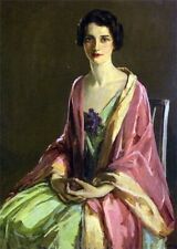 Oil painting young beauty Miss-Julia-McGuire-Sir-John-Lavery-oil-painting canvas picture