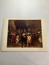 Captain Frans Banning Lieutenant Ruytenburgh Rembrandt Art Print Vintage picture