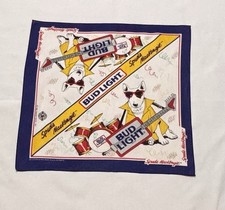 Vintage Spuds Mackenzie 1988 Anheuser -Bush Bud Light Bandana picture