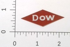 Vintage Dow Chemical Red Diamond Logo Hard Hat Sticker Decal picture