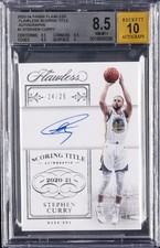 2023-24 PANINI FLAWLESS FLAWLESS SCORING TITLE AUTOS #1 STEPHEN CURRY BGS 8.5 picture