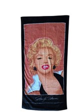 Marilyn Monroe 1988 Beach Towel Jay Franco 100% Cotton Vintage 30x60 Black picture