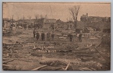 1909 BRINKLEY AR Arkansas Cyclone Damage Postmarked ROE AR Postcard 15CG picture