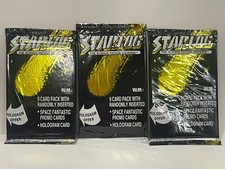 Starlog Science Fiction Universe 9 Card Trading Card Pack Hologram 1993 Lot of 3 picture