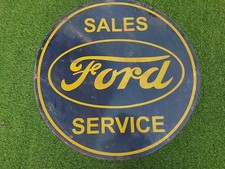 Ford Porcelain Advertising Sign 30'' Inches picture