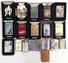 Lot of 19 Vintage & Modern Lighters Zippo & Ronson USED & UNUSED (11110325)  picture