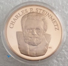 Charles P. Steinmetz Scientific Genius Inventor of Electrical Device Proof Medal picture