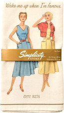 Simplicity Vintage Retro Tea Dish Towel Wake Me up When I am Famous picture