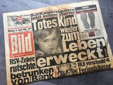 Bildzeitung 21.04.1980 April 21.4.1980 gift 39. 40. 41. 42. 43rd Birthday picture