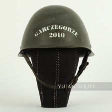 Vintage Genuine Polish Army Military Surplus Model Wz 67 Hel met Casque picture