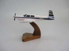 M20J Mooney Bravo Aircraft Desktop Mahogany Kiln Dried Wood Model Small New picture