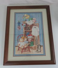 Vintage Home Interiors Country Cupboard Framed By Dallas Woodcraft 21×16