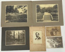 Antique Photo Archive Lot 16 Railroad Steam Train Grocer Workers Homes c1900 #2 picture