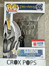 RARE 2014 UOB SAURON LORD OF THE RINGS 122 Funko Pop Vinyl NEW IN MINT BOX + P/P picture