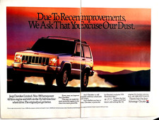 1991 Jeep Cherokee Limited 4x4 Two Page Print Ad picture