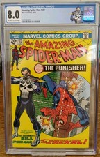 AMAZING SPIDER-MAN #129 FRESH FROM CGC GRADED  8.0  W/ NEW PUNISHER LABEL picture