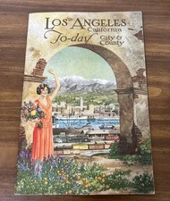 Vintage 1929 Los Angeles To-day City and County Booklet picture