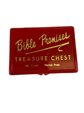 VINTAGE Bible Promises W/ Red Treasure Chest Christian Scripture Cards picture