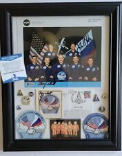 STS-79 NASA Space Shuttle ATLANTIS 1996 Framed Display AUTOGRAPHED 5X's BECKETT picture