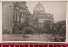 WWII 1945 DRESDEN Ruins Church Battle Red Army Original Vintage Photo picture