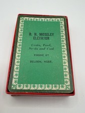 Vintage BH Moseley Elevator Belden NE Advertising Playing Cards Complete Deck picture