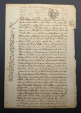 ANTIQUE SPANISH  COLONIAL DOCUMENT / PONCE PUERTO RICO  1853 picture