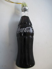 Coca-Cola Contour Glass Bottle Holiday Christmas Ornament Coke picture