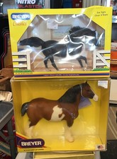 Breyer Set Of 2 #775 Northumberland Flower girl & #643 Black Stallion   ( T 24 ) picture