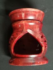 Vuntage Carved  Stone Candle Holder Incense Oil Warmer  picture