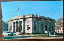 BARRE VERMONT VT~U.S. United States Post Office~Old Mailbox~1950's Cars in Front picture