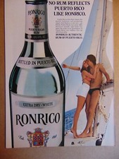1980 RONRICO White Rum Reflects Puerto Rico vintage art print ad  picture