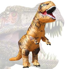 JASHKE Inflatable Dinosaur Costumes for Adult Blow up Large, Brown picture