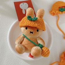 Miffy Jeju Tangerine Toast Bunny Plush Keychain Bag Charm Official 11cm Korea picture