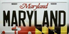 Maryland State License Plate Novelty Fridge Magnet picture