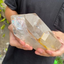 2.4lbNatural polishing Clear White Crystal Quartz Cluster Rough Healing Specimen picture
