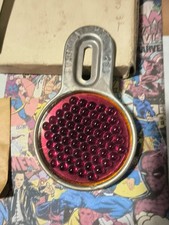 NOS Vintage 1930s Do-Ray Cataphote 260 Red Glass Reflector In Box picture