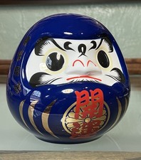 Daruma Doll 7”  Ceramic Painted Collectable picture