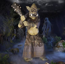 8 ft. Gruesome Grounds Giant-Sized Animated LED Tumble the Troll picture