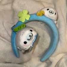 San-X Mamegoma Blue Headband & Strap Set, Near Mint, 14+ picture