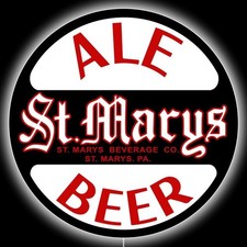 St. Mary's Ale & Beer Pennsylvania New LED Hanging Lighted Sign: 36