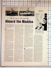 1960s Gulf of Tonkin Incident Special Report USS Maddox & Turner Joy Article picture