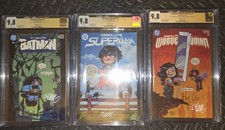 Absolute Batman (SS) ,Wonder Woman 2x (SS) , Superman (JSA), Skottie Set CGC 9.8 picture