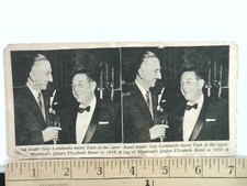 Guy Lombardo Meets Tash Stereoview 1958 Montreal Queen Elizabeth Hotel picture