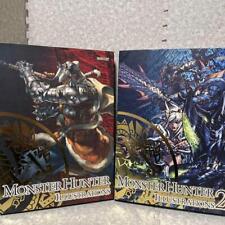 CAPCOM Monster Hunter Illustrations 1 & 2 Set Art Book Good Condition Official picture