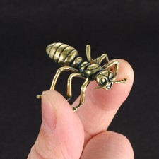 1 PC Small Solid Retro Brass Ant Figurines Brass Ant Statue 36*34mm Figurine picture