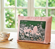 Moomin Characters Cosmetic Pouch Japan Large Multipurpose Zipper Storage Pouch picture