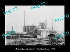 Marietta Pennsylvania The Vesta Steel Furnace C1920 Large Historic Old Photo picture