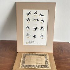 Robert Marble 1987 POSTURES AND POSES Offset Lithograph COA Signed 12x16” Matted picture