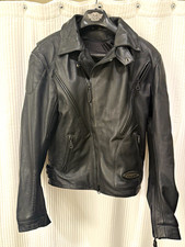 Harley-Davidson FXRG/FXR Black Leather Motorcycle Riding Jacket, Men’s Small picture